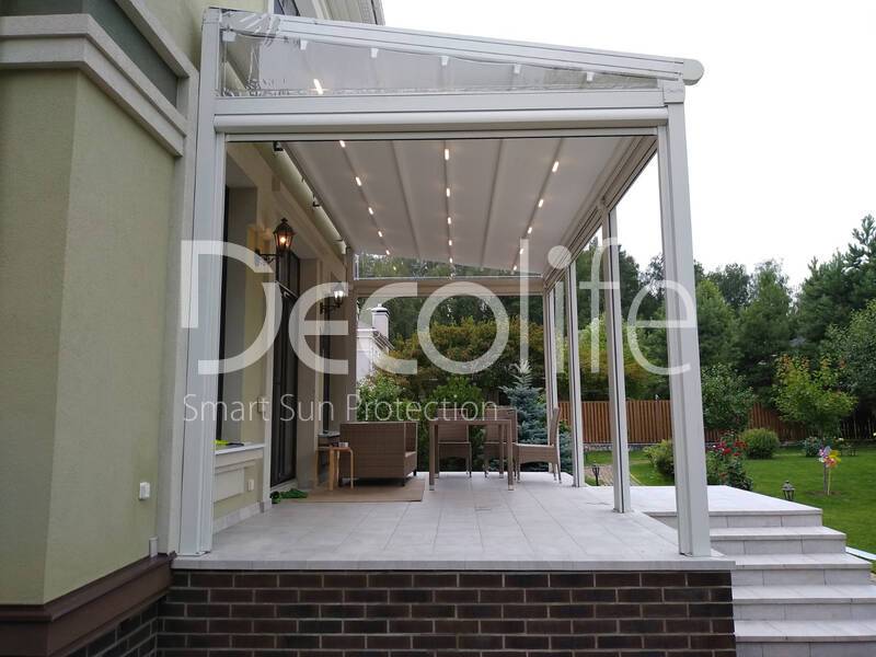 Pergola Decolife Project Light + Vertical system Zip 100 - 
