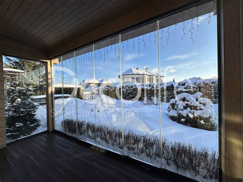 Sliding glazing Decolife S200, implemented by partner Lux Terras - 