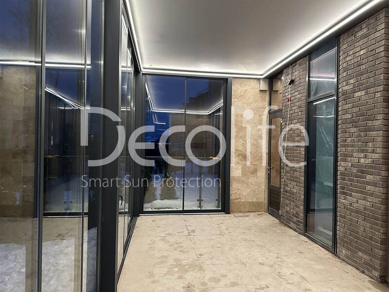 Pergola Decolife B600 PIR + Panoramic glazing S500, implemented by partner ''Lux Terras'' - 