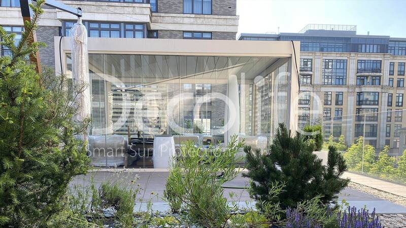 Pergola Decolife Bioclimatic B500-20C + Sliding glazing S100 + Facade blinds FZ44
, implemented by partner ''Lux Terras'' - 