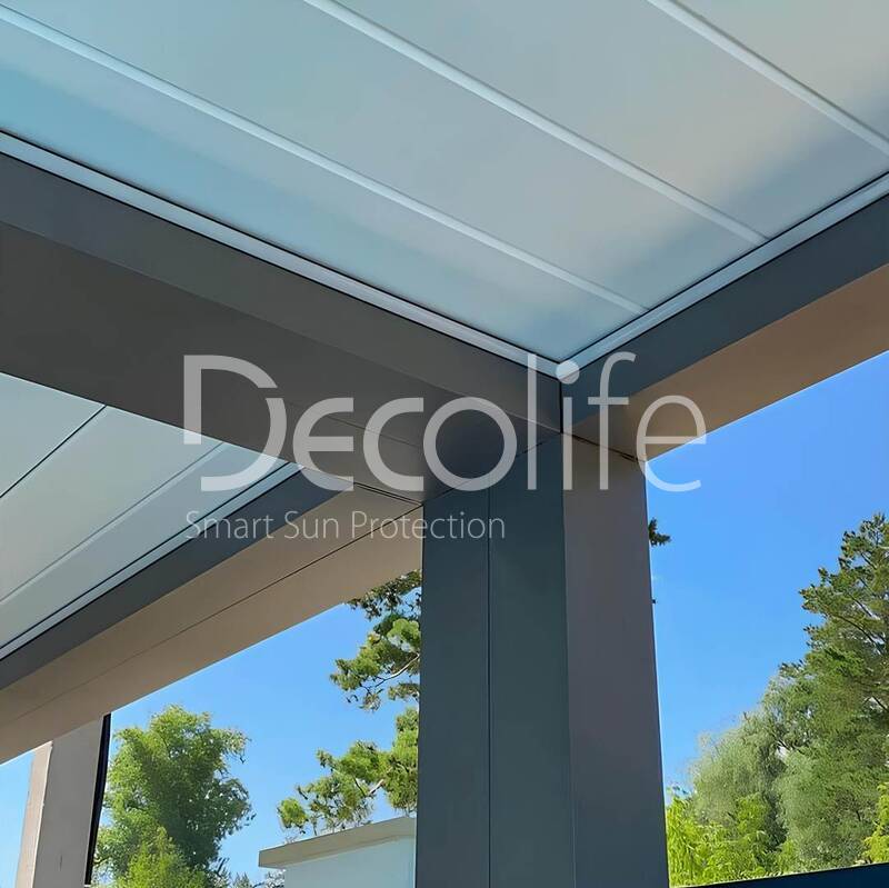 Pergola Bioclimatic B500-20P + Vertical system Zip 130, - object was implemented by partner ''Territoriya komforta'' - 