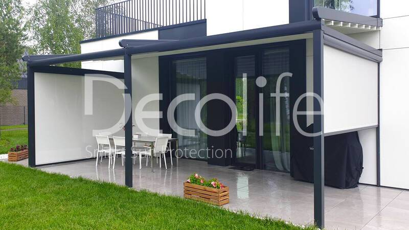 Pergola Decolife Basic&Pro New + Vertical system Zip 100 - 