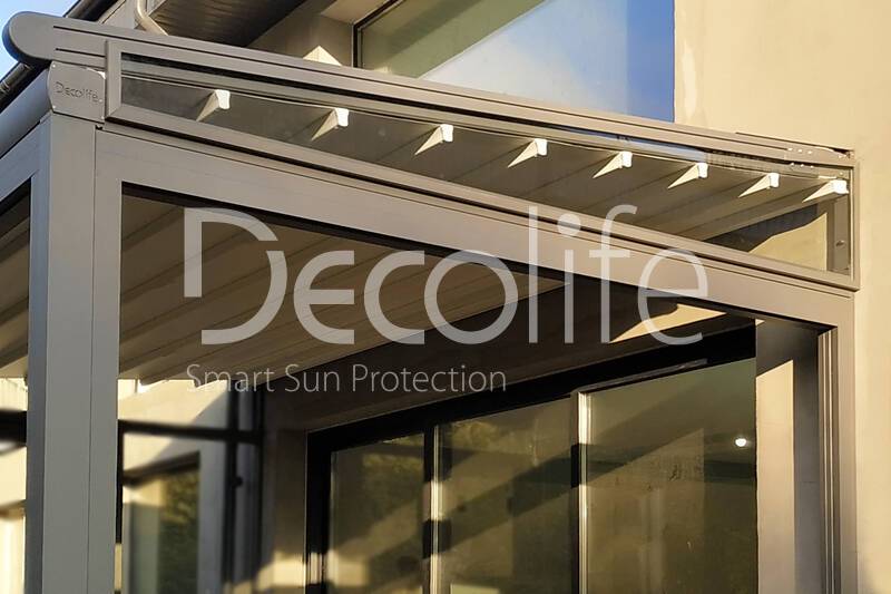 Pergola Decolife Basic&Pro New + Guillotine glazing W500 - 