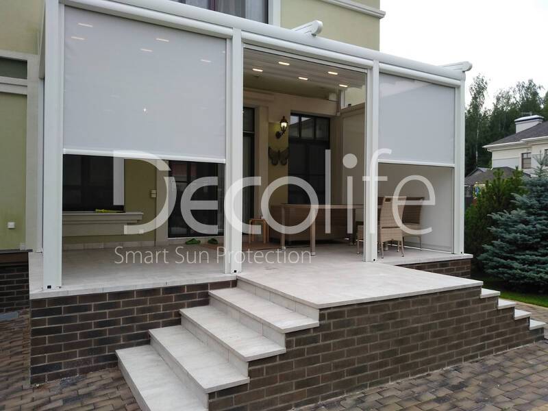 Pergola Decolife Project Light + Vertical system Zip 100 - 