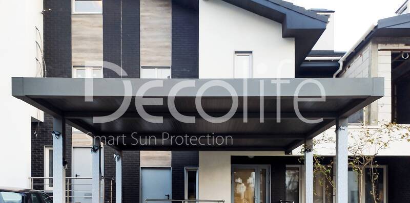 Bioclimatic pergola Decolife B600 PIR with console - 