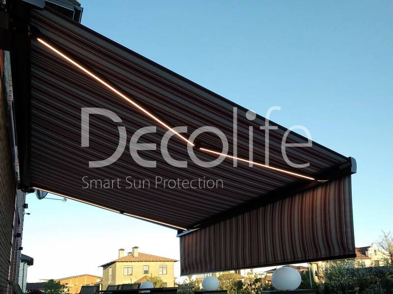 Cassette awning Decolife G700 with vario shuttlecock - 