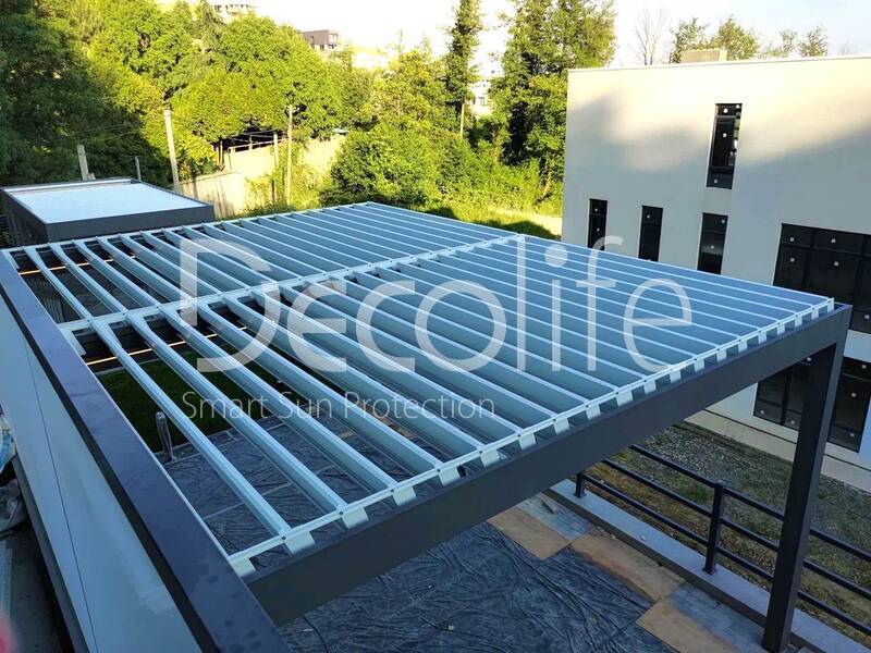 Pergolas Decolife B400-25P, B600 PIR + Sliding glazing S200 - 