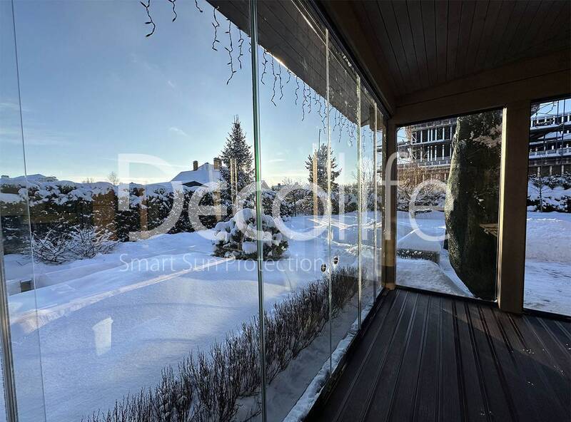 Sliding glazing Decolife S200, implemented by partner Lux Terras - 