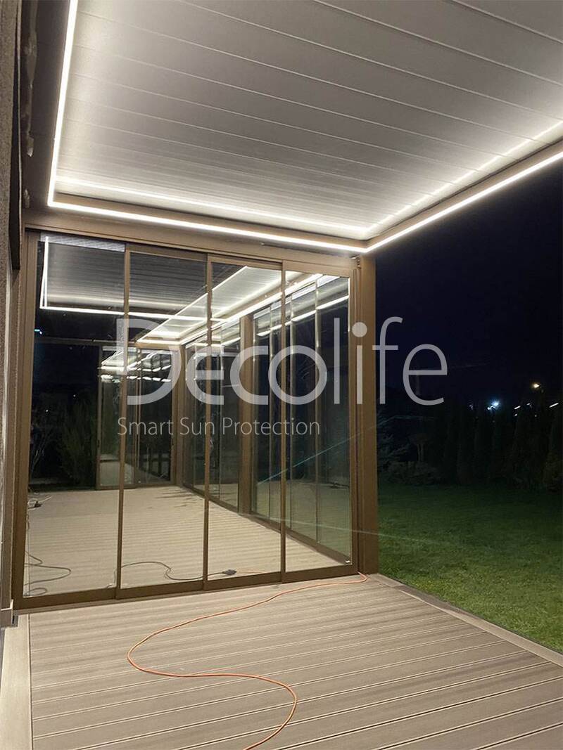 Pergolas Decolife Bioclimatic B500-25P + B600 PIR- implemented by partner ''Lux Terras'' - 