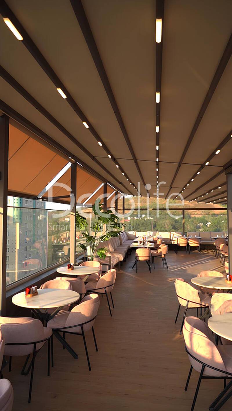 Tent pergola Decolife Basic&Pro New + awnings G400, implemented by partner ''TENT VERTEX'' - 