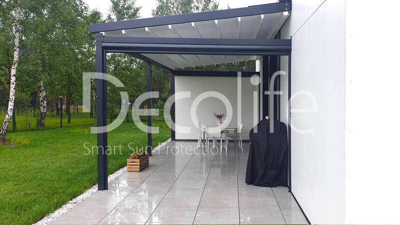 Pergola Decolife Basic&Pro New + Vertical system Zip 100 - 