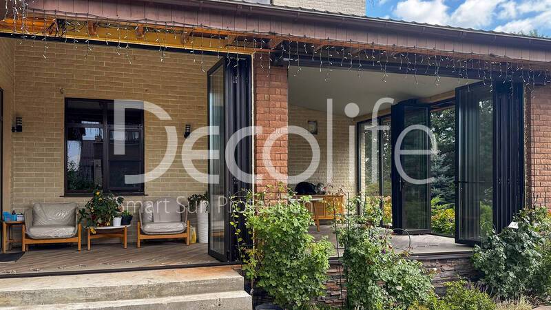 Decolife BF77 panoramic folding doors (with thermal break) + G500 - 