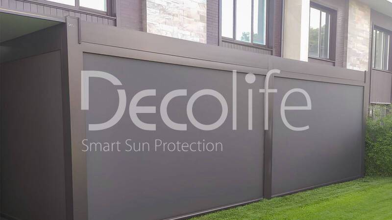 Bioclimatic Decolife B500 Pergola + Zip 130 Vertical System - 