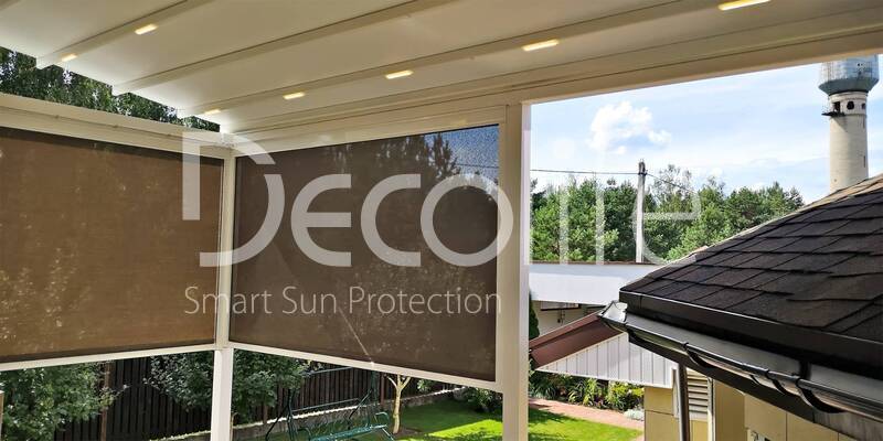 Pergola Decolife Project Light + Vertical system Zip 130 - 
