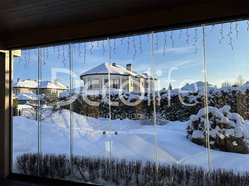 Sliding glazing Decolife S200, implemented by partner Lux Terras - 