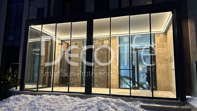 Pergola Decolife B600 PIR + Panoramic glazing S500, implemented by partner ''Lux Terras'' - 
