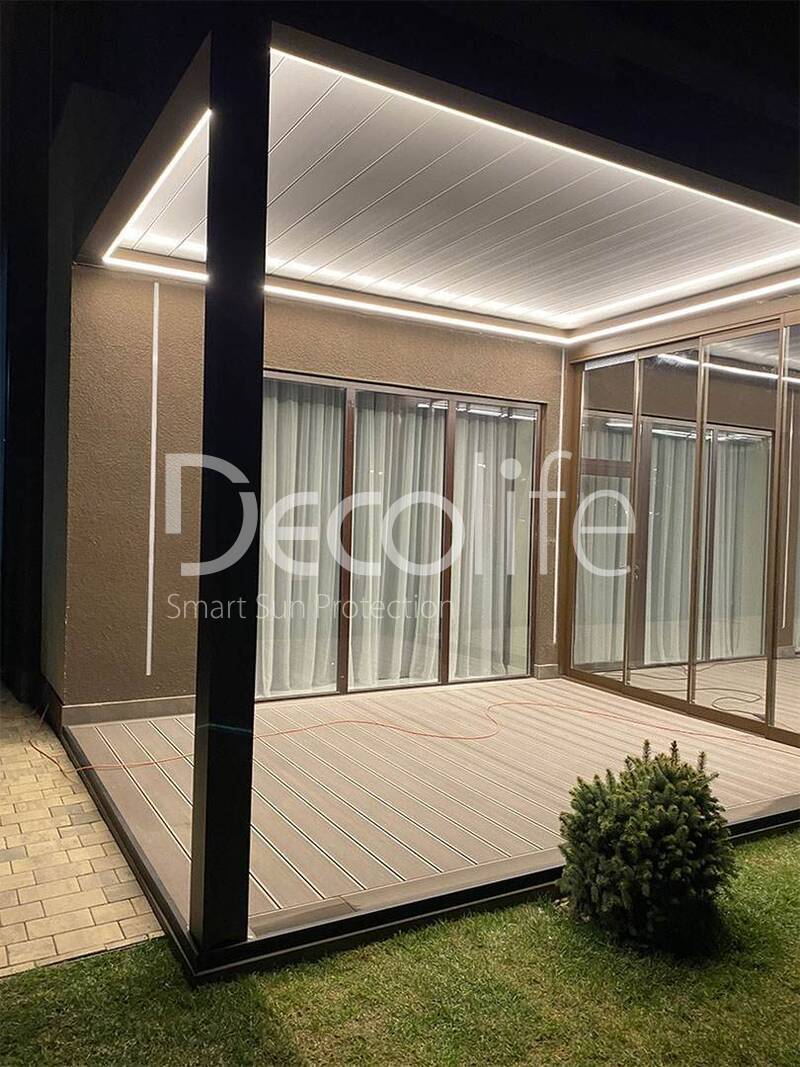 Pergolas Decolife Bioclimatic B500-25P + B600 PIR- implemented by partner ''Lux Terras'' - 
