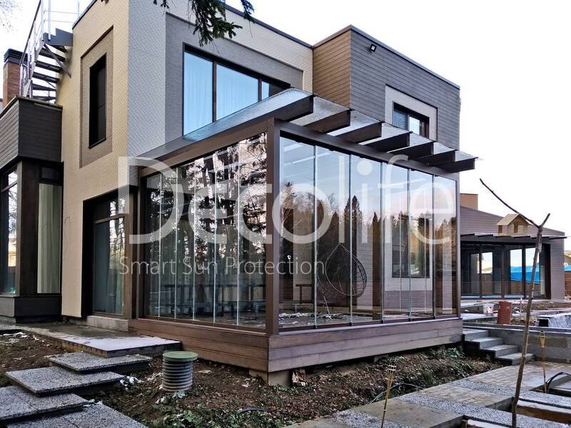 Sliding frameless glazing Decolife S100 - 