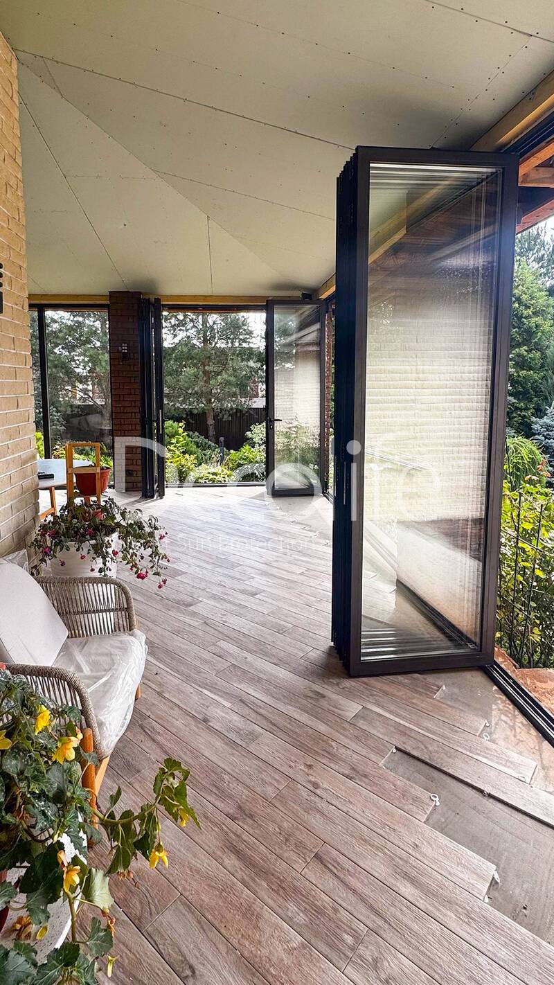 Decolife BF77 panoramic folding doors (with thermal break) + G500 - 