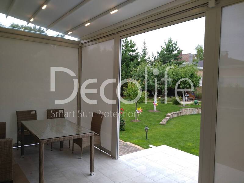 Pergola Decolife Project Light + Vertical system Zip 100 - 