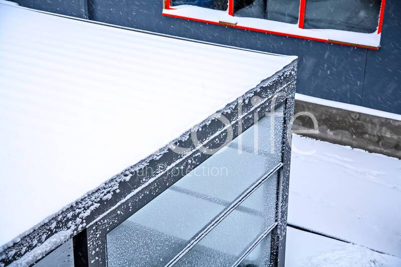 Pergola Decolife Bioclimatic В500-25П + Guillotine glazing W500 - 