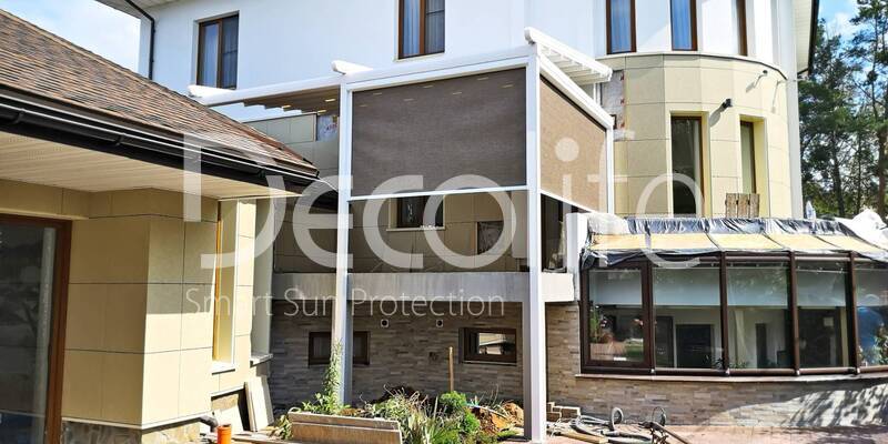 Pergola Decolife Project Light + Vertical system Zip 130 - 