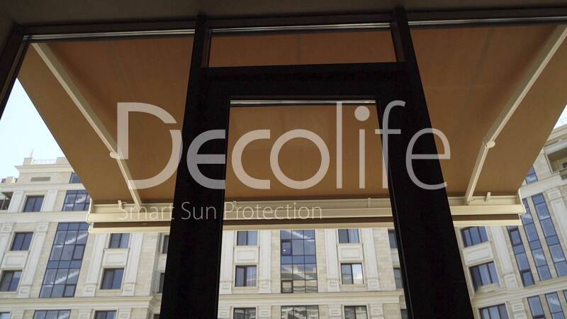 Cassette awning Decolife G700, implemented by partner ''TENT VERTEX'' - 