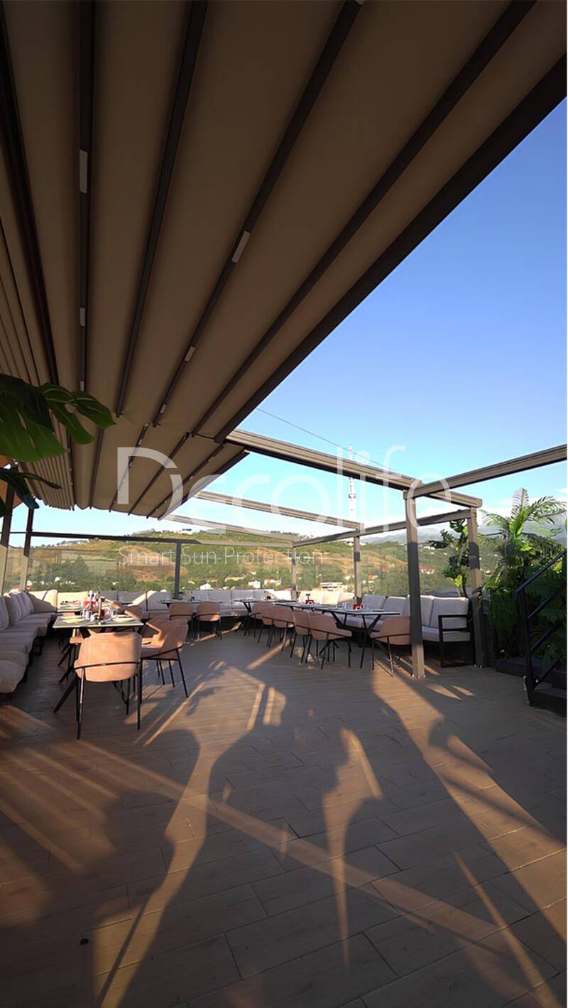 Tent pergola Decolife Basic&Pro New + awnings G400, implemented by partner ''TENT VERTEX'' - 