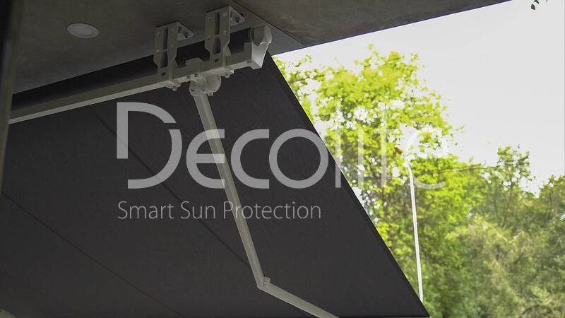 Terrace open awnings Decolife G200 with flexo printing, implemented by partner ''TENT VERTEX'' - 