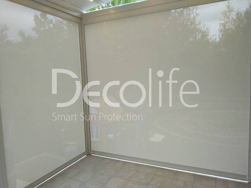 Pergola Decolife Project Light + Vertical system Zip 100 - 