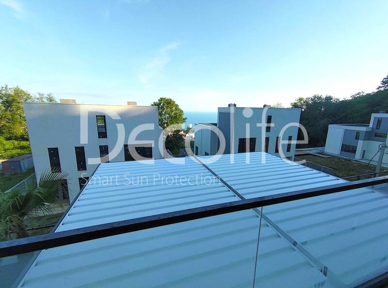 Pergolas Decolife B400-25P, B600 PIR + Sliding glazing S200 - 