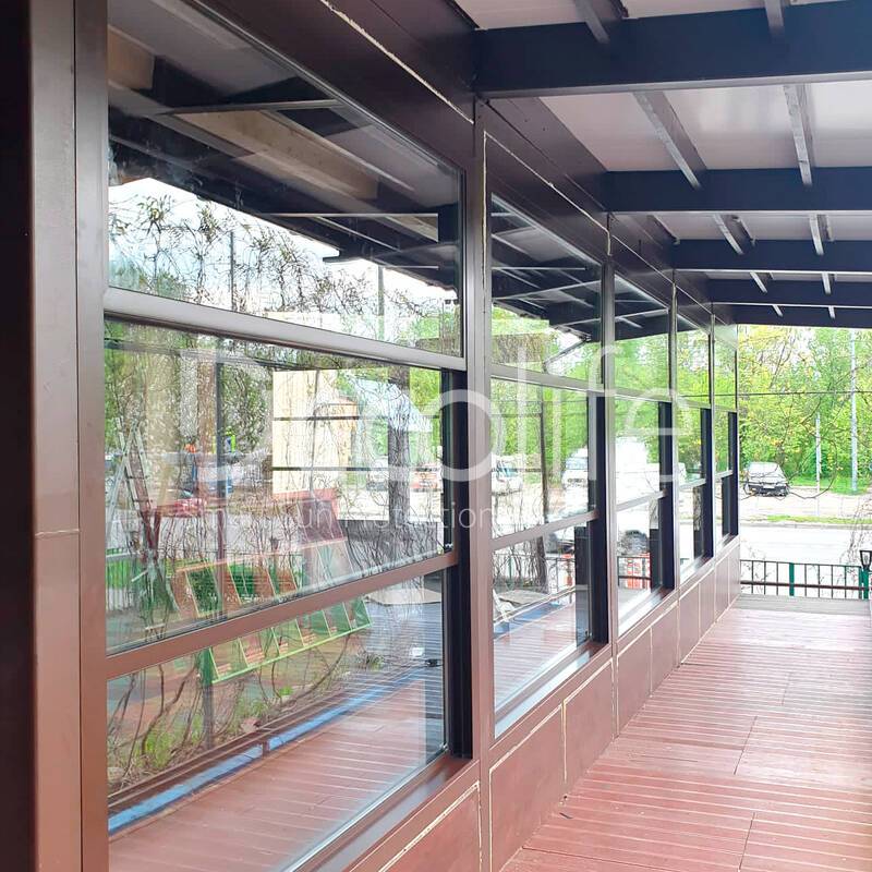 Guillotine glazing Decolife W700 with thermal break (warm series) - 
