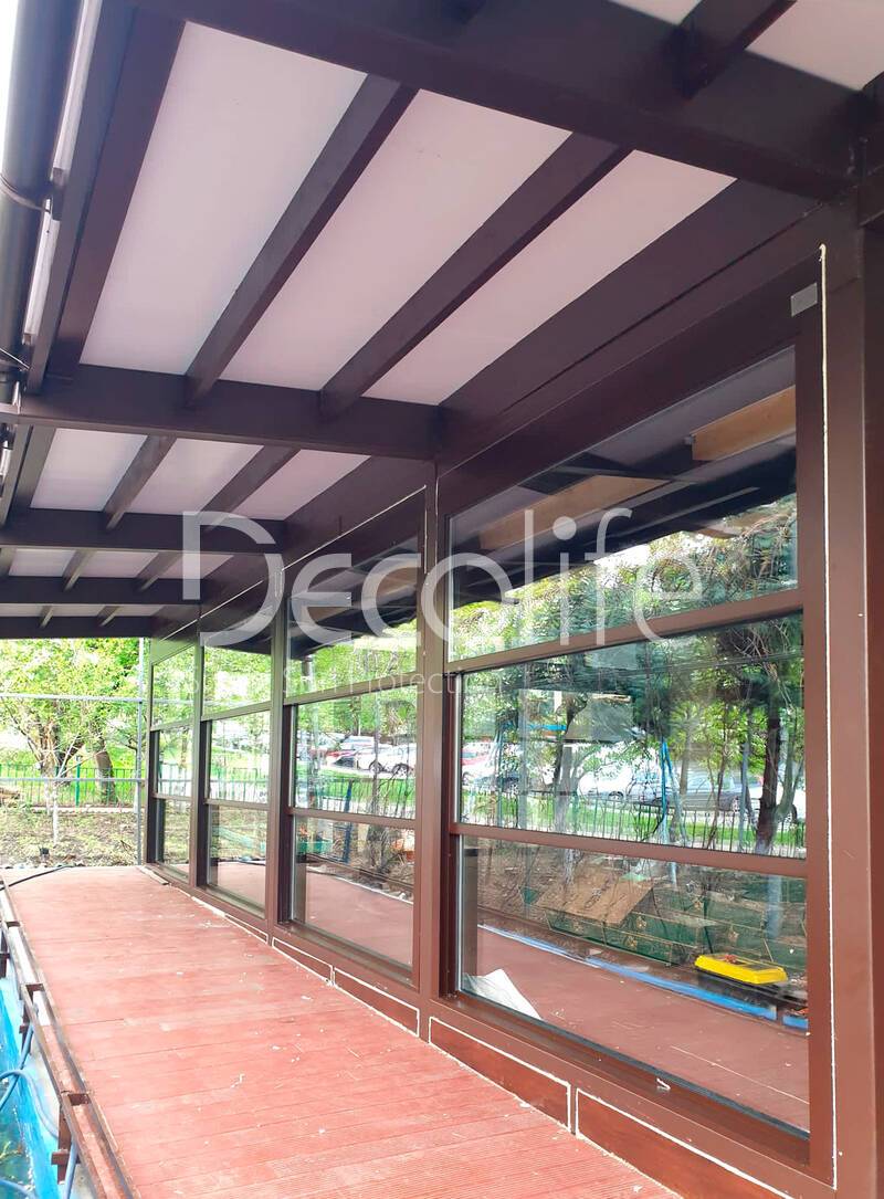 Guillotine glazing Decolife W700 with thermal break (warm series) - 
