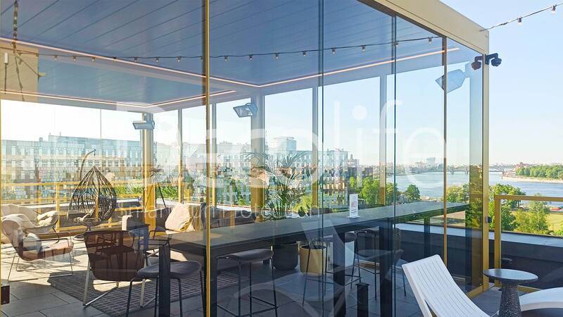 Pergola Decolife B700-25S + Glazing FC58, S200 - 