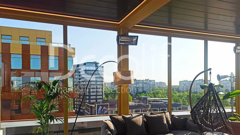 Pergola Decolife B700-25S + Glazing FC58, S200 - 