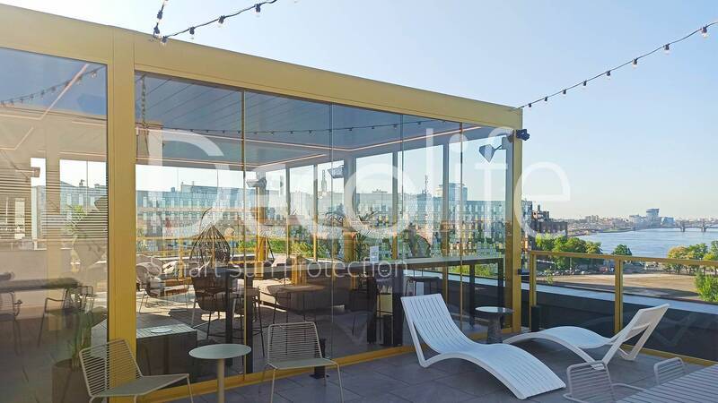 Pergola Decolife B700-25S + Glazing FC58, S200 - 