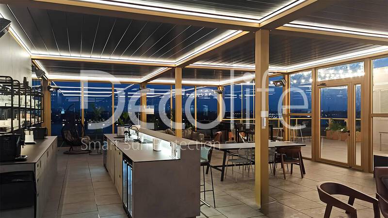 Pergola Decolife B700-25S + Glazing FC58, S200 - 