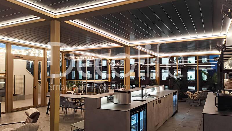 Pergola Decolife B700-25S + Glazing FC58, S200 - 