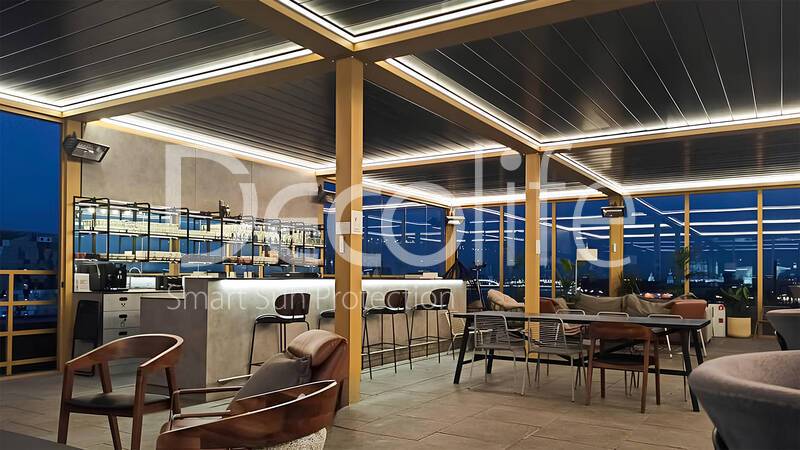 Pergola Decolife B700-25S + Glazing FC58, S200 - 