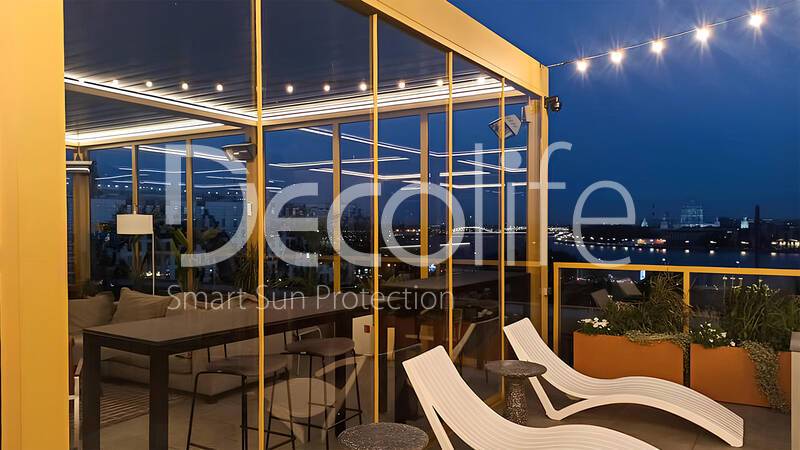 Pergola Decolife B700-25S + Glazing FC58, S200 - 